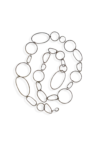 Jump Rope | oxidized sterling silver many ways to wear necklace