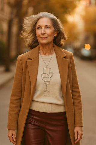 Scenic View | sterling silver with stainless steel 28" necklace