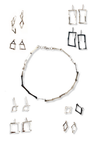 Frame | sterling silver earrings