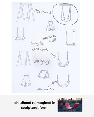 Swing Set | sterling silver earrings