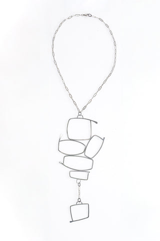 Scenic View | sterling silver with stainless steel 28" necklace