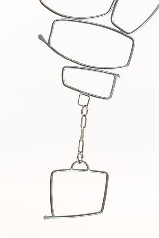 Scenic View | sterling silver with stainless steel 28" necklace