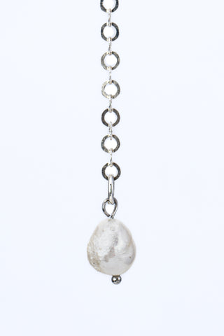 Tulip with Pearl | Sterling Silver necklace with tulip and white pearl