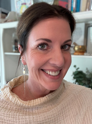 Frequency | Sterling Silver, brass earrings