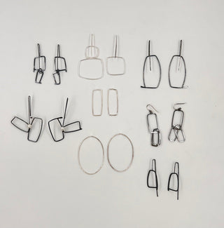 Perspective | sterling silver earrings
