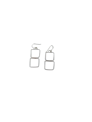 Four Square | sterling silver earrings