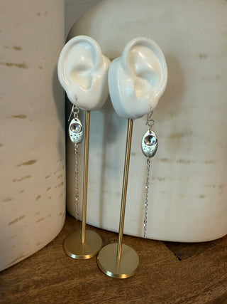 Frequency | Sterling Silver, brass earrings