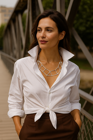 Bridge It | Sterling Silver architectural necklace